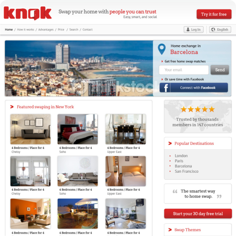 Knok, the home exchange travel experience